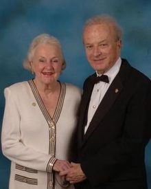 Betty Barrett and her late husband Eddie.
