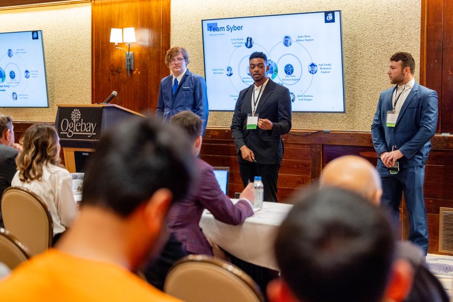 Student entrepreneurs make a pitch during the 2023 West Virginia Business Plan Competitions in Wheeling. WVU is revamping the contest, now called IgniteWV, with grant support from the Claude Worthington Benedum Foundation.