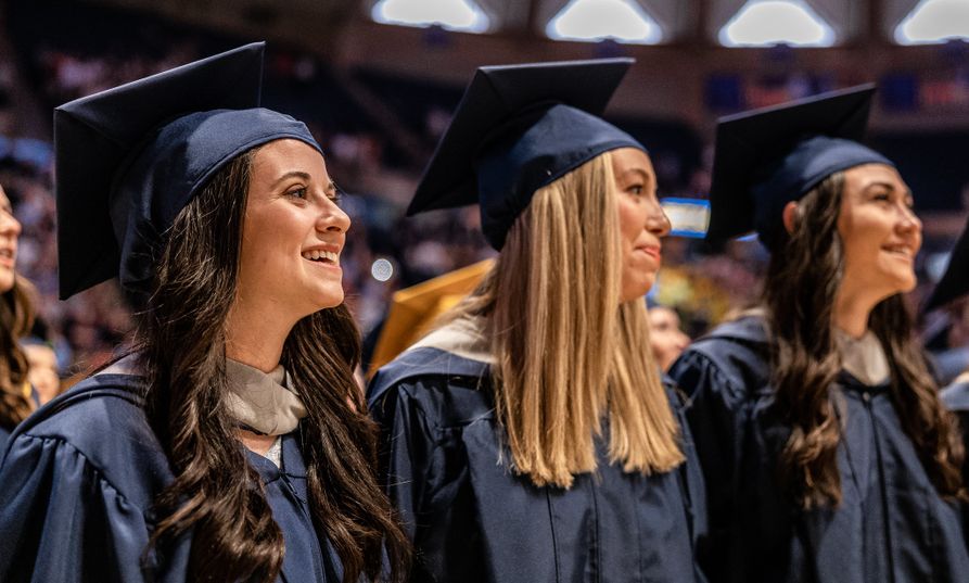 WVU students at Commencement, May 2023