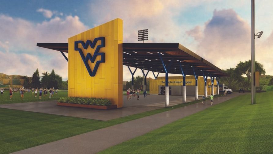 Rendering of the new WVU Marching Band Practice Facility