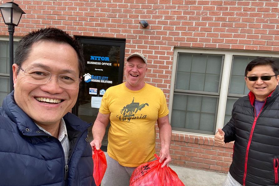Morgantown’s Chinese community donated $10,000 to help supply masks, face shields, gloves and more for WVU Medicine personnel on the front lines.