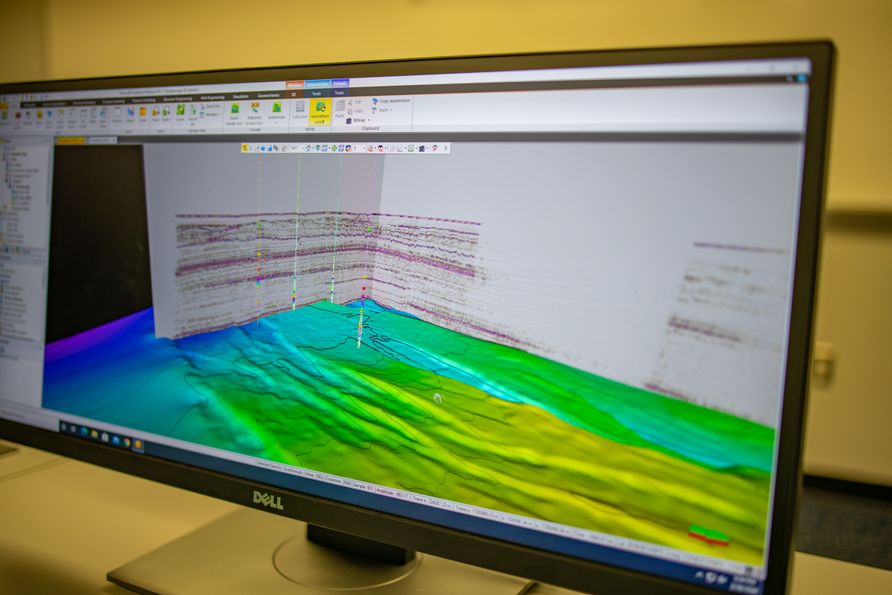 The Petrel E&P software platform is one of seven technological tools made available to WVU students and faculty by Schlumberger. 