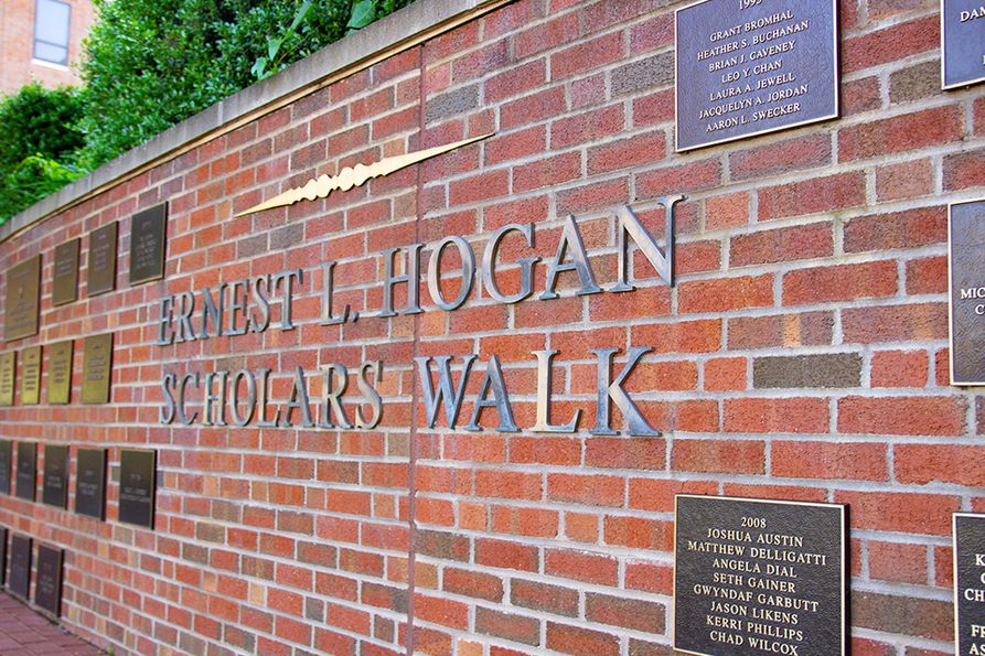 Fifty-three donors are being honored by having their name engraved in bricks that will be placed in the Ernest L. Hogan Walk, the pathway located at the downtown campus library.