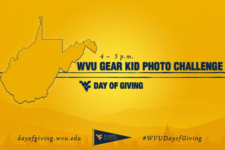 4 – 5 pm WVU Gear Kid Photo Challenge 2024 Day of Giving