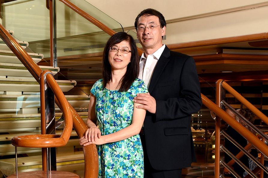 Dr. Wei Zhao and his wife, Dr. Lanping Yu