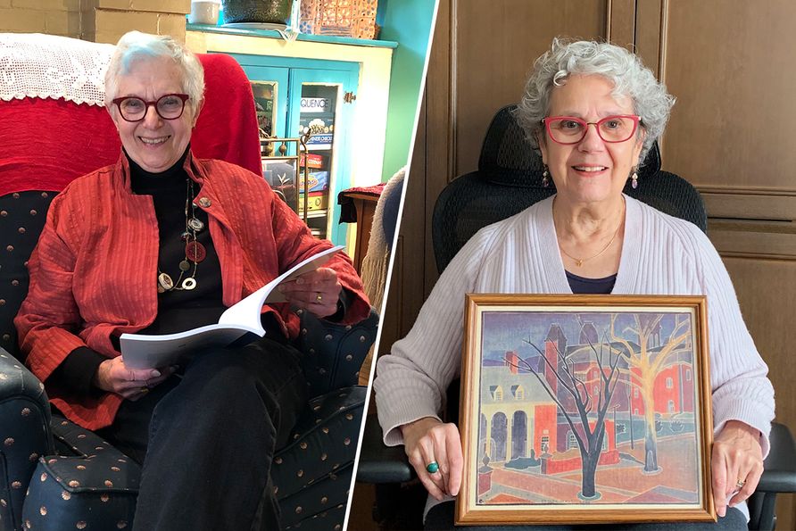 WVU Professor Emerita Judith Gold Stitzel (at left) partnered with former student Suzanne Temple (at right) to establish the “Stitzel/Temple Endowment: Finding Peaceful Paths,” which encourages students to seek peaceful solutions to real-world challenges.