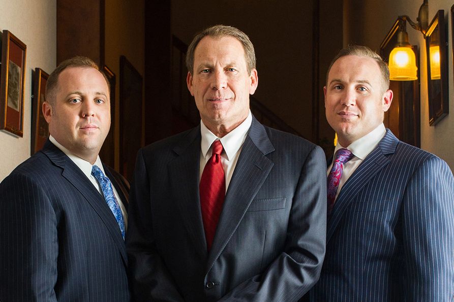 Attorneys (left to right) Rocky Fitzsimmons, Bob Fitzsimmons and Clayton Fitzsimmons have established a litigation and advocacy center at the WVU College of Law.
