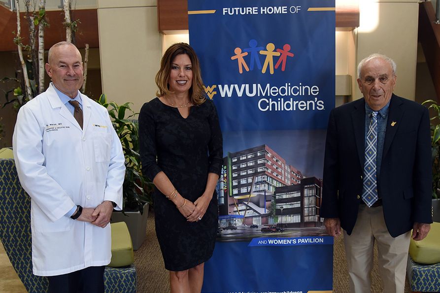 (L-R) VP & Executive Dean for Health Sciences Dr. Clay Marsh, VP of Clinical Operations for WVU Medicine Amy Bush-Marone and Mike Ross