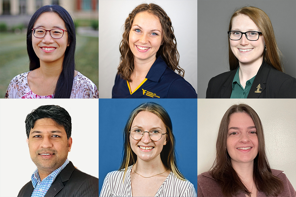 Top Row L-R: Hannah Clipp, Makenzie Dolly, Kayla Steinberger; Bottom Row L-R: Mehedi Hasan Tarek, Kristen H. Pierce, Lillian Skiba-Thayer 