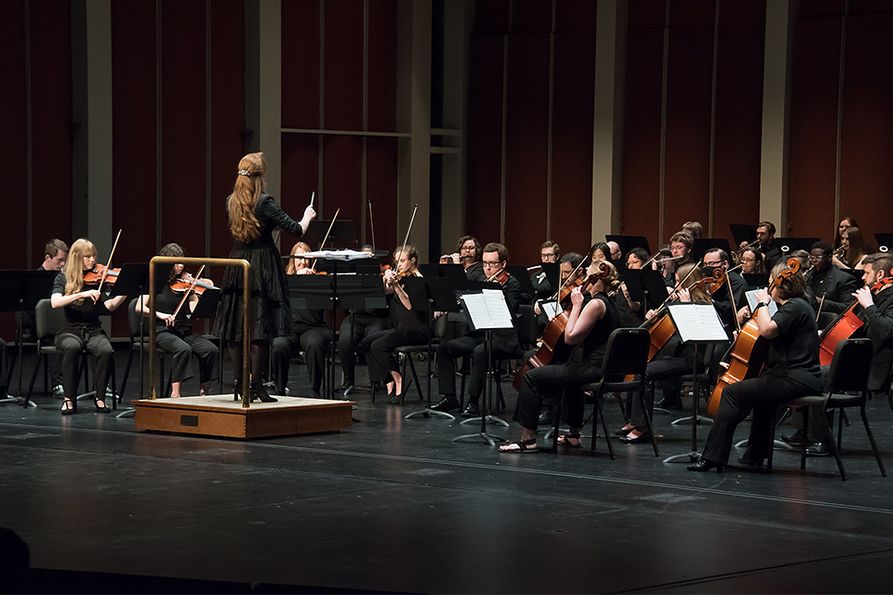 A $45,000 grant awarded to the WVU College of Creative Arts by the Claude Worthington Benedum Foundation supports the Morgantown Community Orchestra, which operates as part of the Community Music Program. (WVU File Photo)