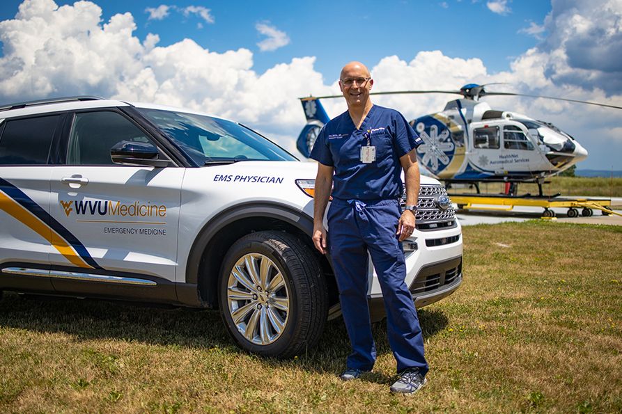 Dr. P.S. Martin, director of the WVU School of Medicine’s Division of Prehospital Medicine
