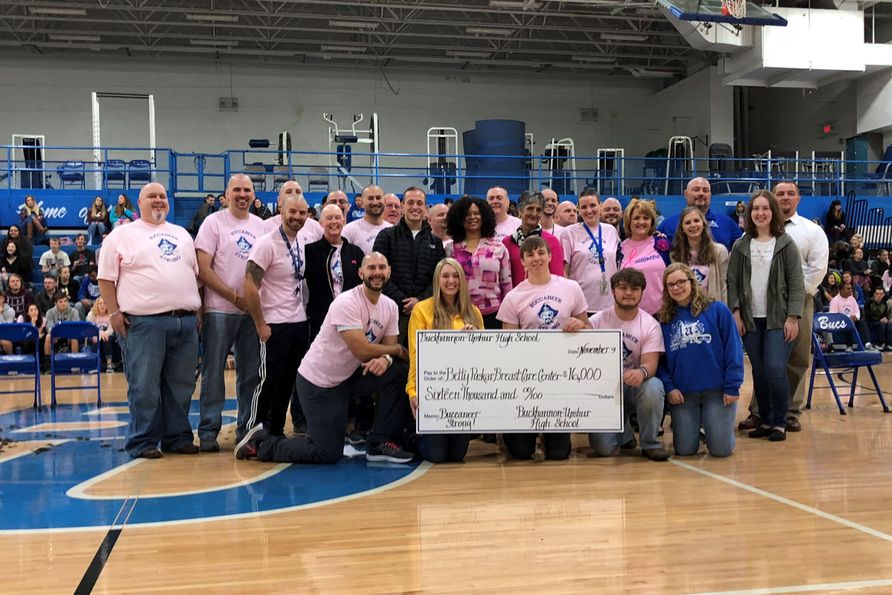 Students at Buckhannon-Upshur High School recently raised $16,000 to honor a beloved teacher who is battling breast cancer.